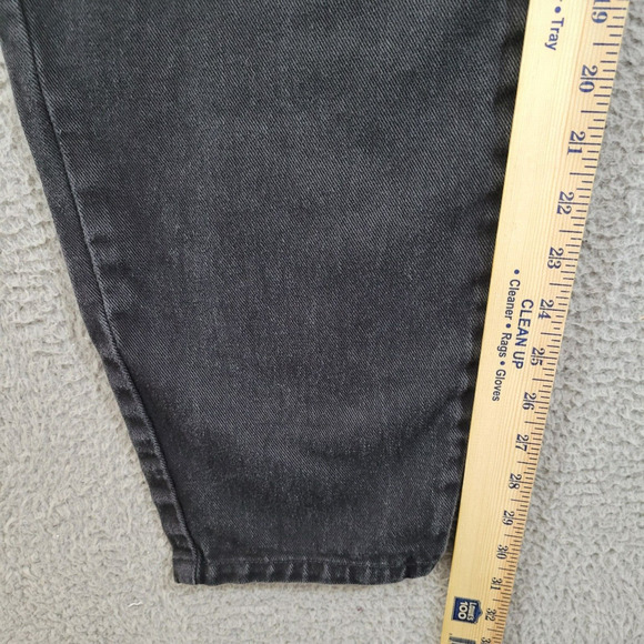 Vintage Carolina Blues‎ Jeans Womens 18 Tall Black Straight Leg Slim High Waist - Picture 4 of 12